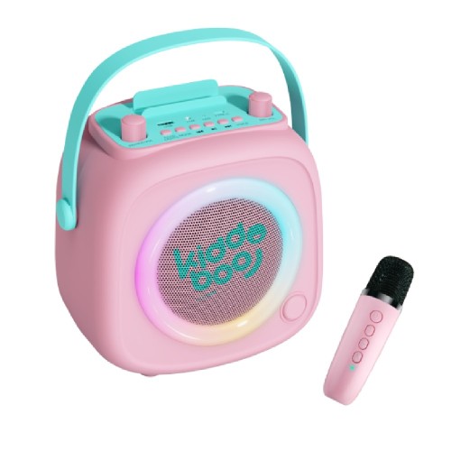 ΦΟΡΗΤΟ ΗΧΕΙΟ EGOBOO KB23028PNK BLUETOOTH KARAOKE KIDS VOICE ΜΕ ΑΣΥΡΜΑΤΟ ΜΙΚΡΟΦΩΝΟ